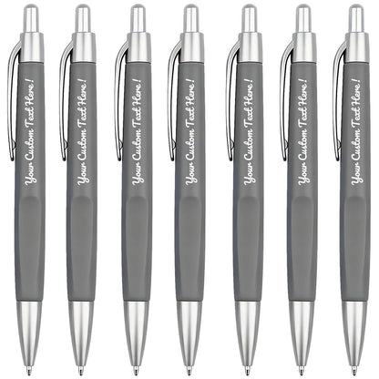 Customized Pens with Personalized Text - Pack of 100 Bulk Black Ink