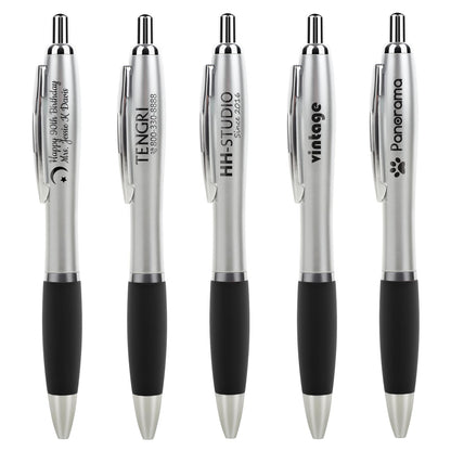 Bulk Promotional Pens with Logo for Business - 100 Counts Click Pens