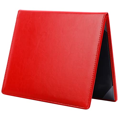 Diploma Cover 8.5 x 11, Padded Certificate Holder, Leatherette, Red