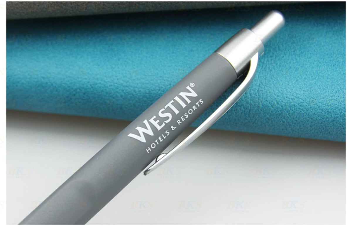 Customized Pens with Personalized Text - Pack of 100 Bulk Black Ink