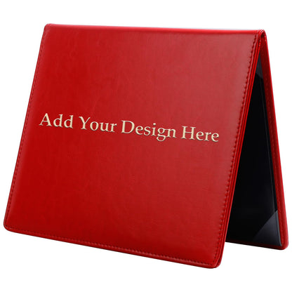 Diploma Cover 8.5 x 11, Padded Certificate Holder, Leatherette, Red