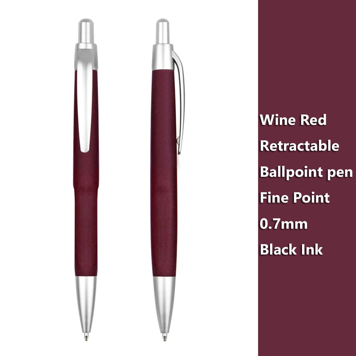 Customized Pens with Personalized Text - Pack of 100 Bulk Black Ink