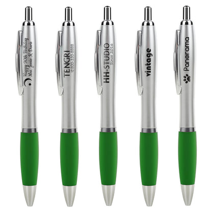 Bulk Promotional Pens with Logo for Business - 100 Counts Click Pens