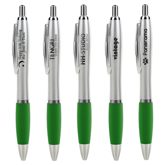 Bulk Promotional Pens with Logo for Business - 100 Counts Click Pens