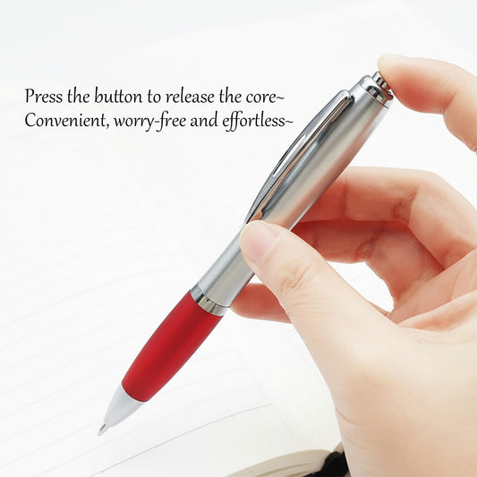 Personalized Pens with Custom Logo or Text - 100 Pack Bulk Click Pens