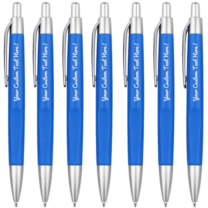 Customized Pens with Personalized Text - Pack of 100 Bulk Black Ink