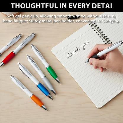 100 PCS Bulk Personalized Pens with Color Logo Custom Retractable Pens