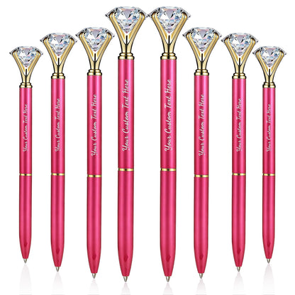 HISHER Custom Diamond Pens, 20 Pack, Bridal Shower Wedding Favor, Black Ink