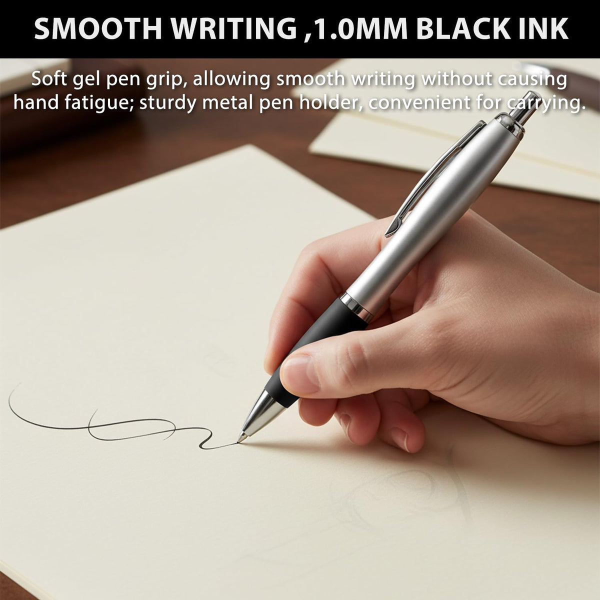 Personalized Pens with Custom Logo or Text - 100 Pack Bulk Click Pens