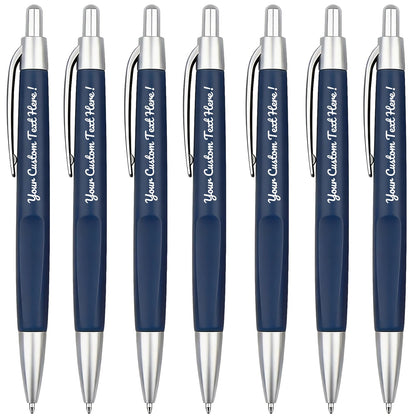 Customized Pens with Personalized Text - Pack of 100 Bulk Black Ink