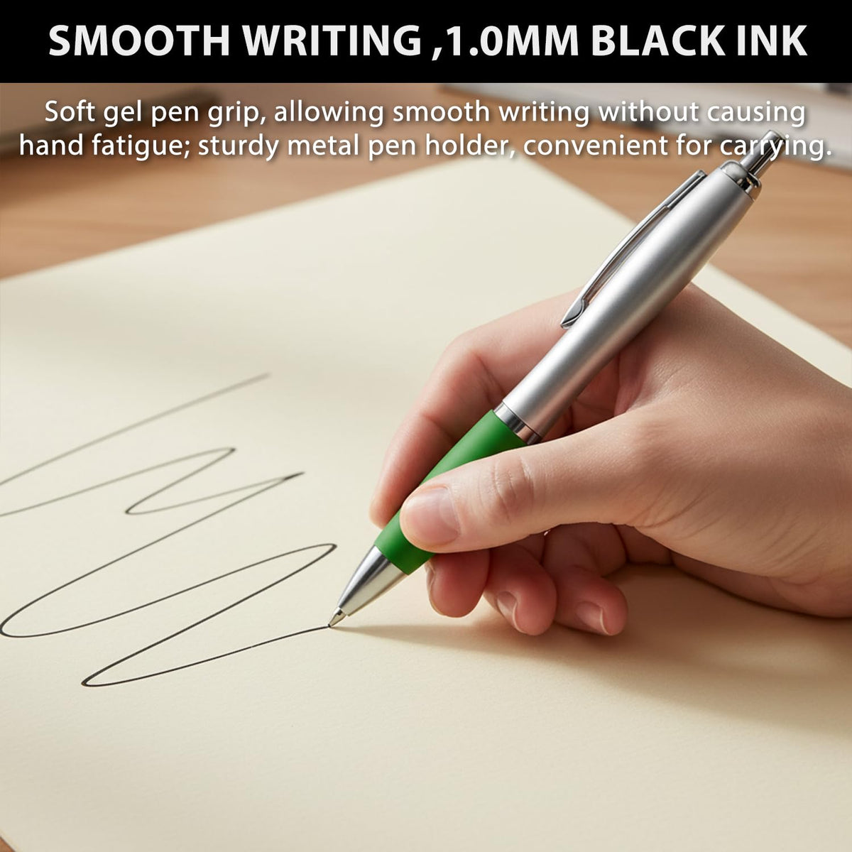 Bulk Promotional Pens with Logo for Business - 100 Counts Click Pens