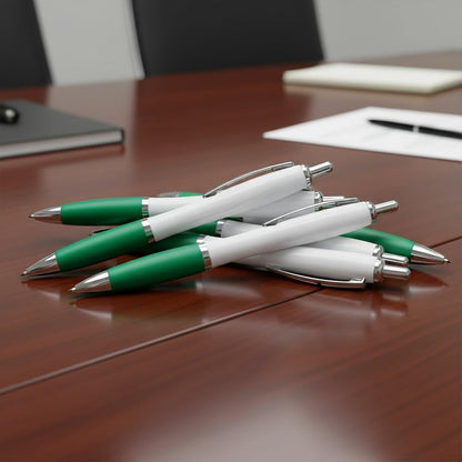 100 PCS Bulk Personalized Pens with Color Logo Custom Retractable Pens