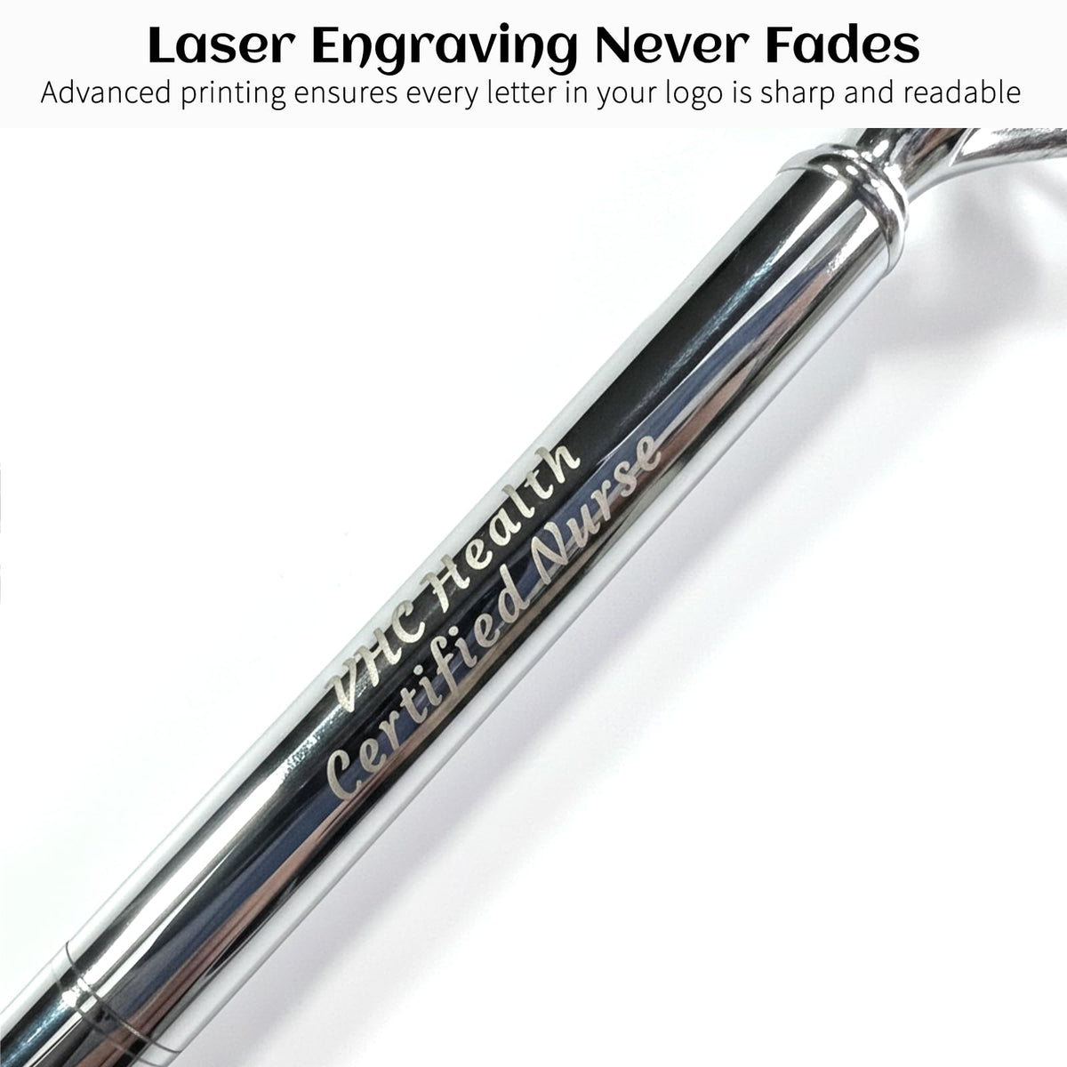 HISHER Custom Diamond Pens, 20 Pack, Bridal Shower Wedding Favor, Black Ink