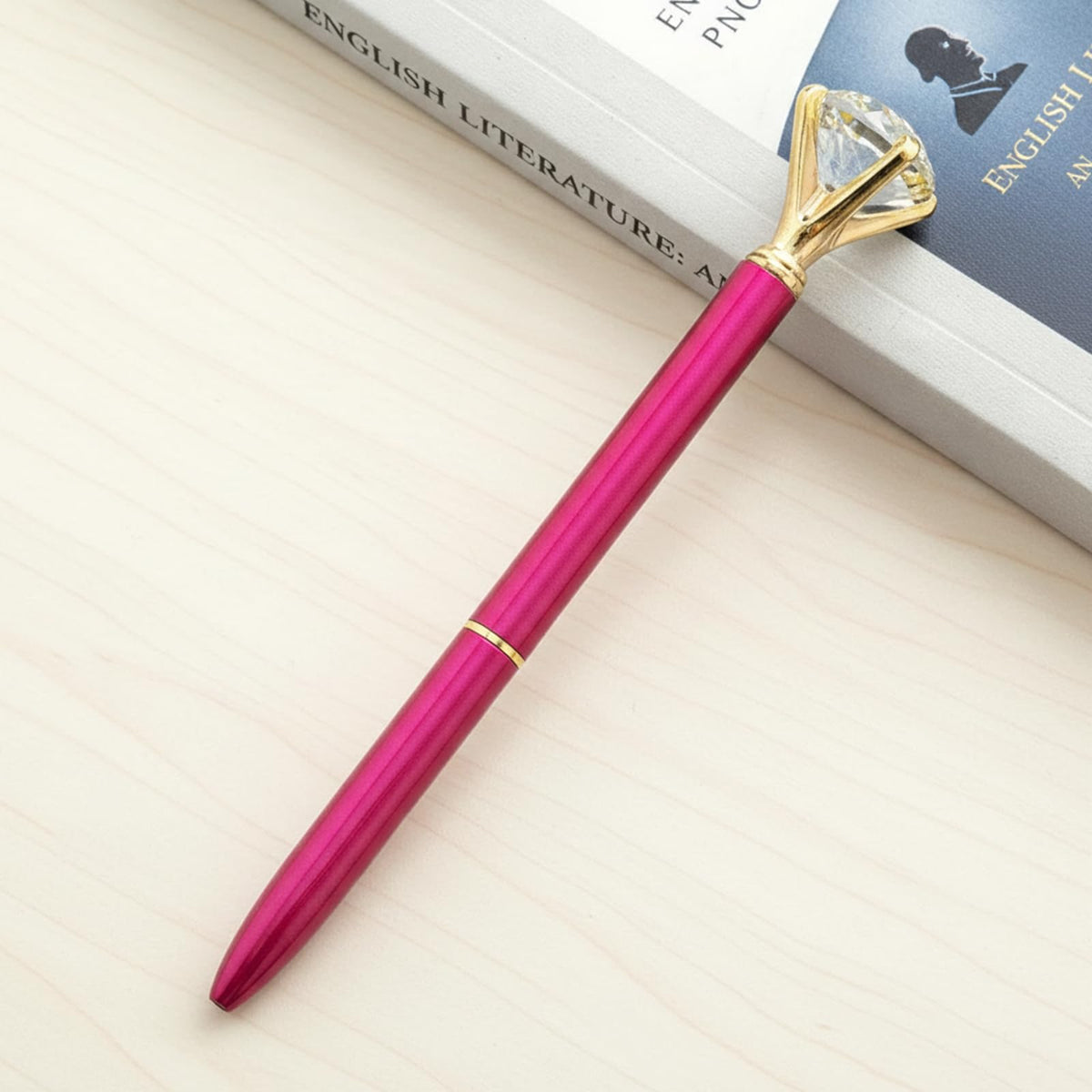 HISHER Custom Diamond Pens, 20 Pack, Bridal Shower Wedding Favor, Black Ink