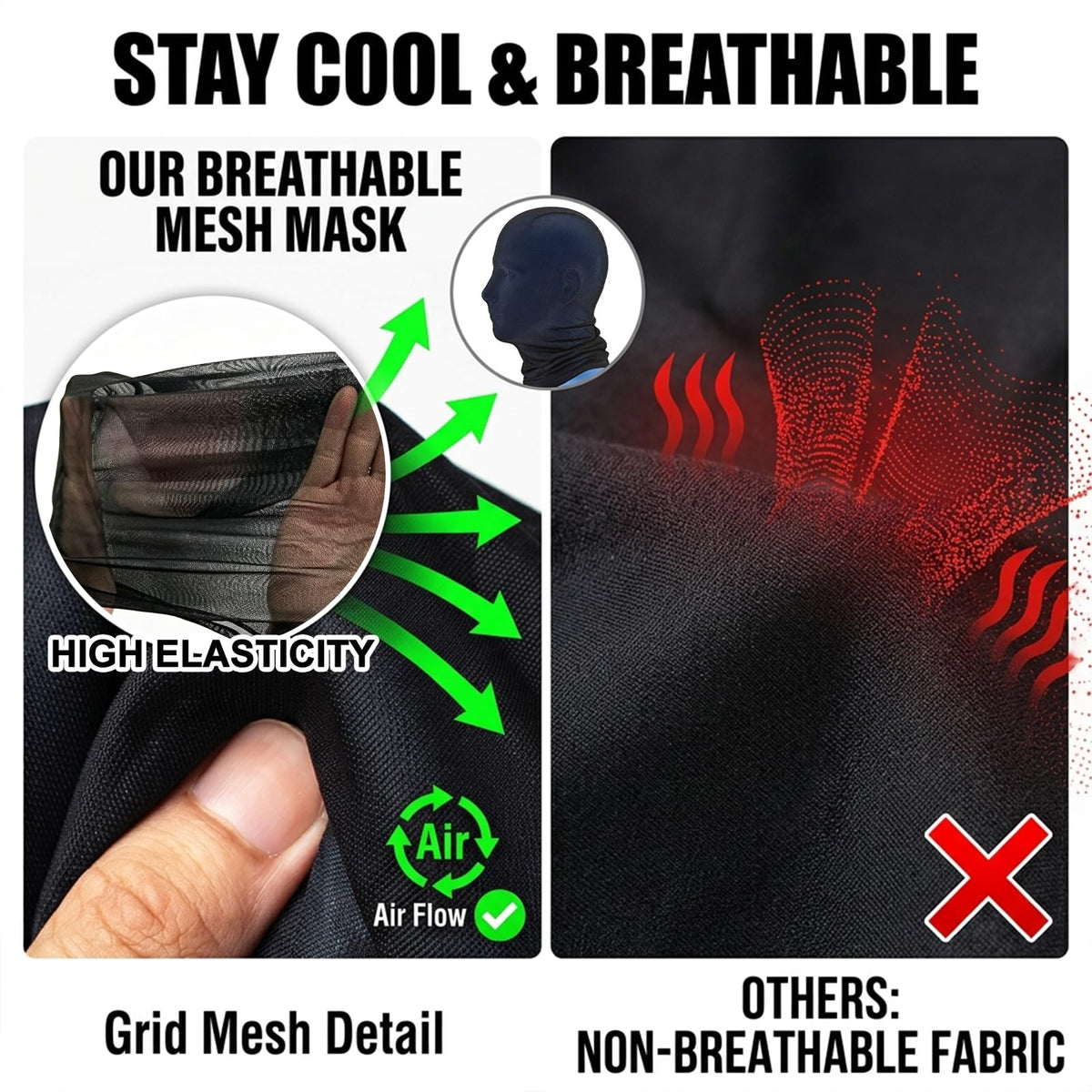 Custom Photo Face Mask Breathable Mesh Personalized Funny Balaclava
