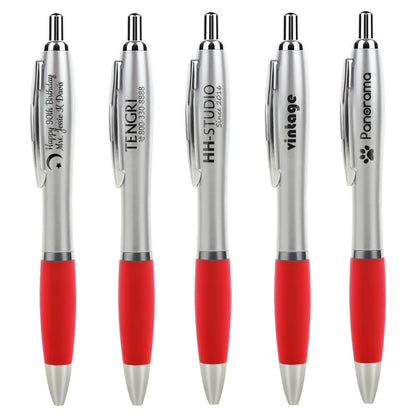 Bulk Promotional Pens with Logo for Business - 100 Counts Click Pens