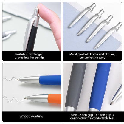 Customized Pens with Personalized Text - Pack of 100 Bulk Black Ink