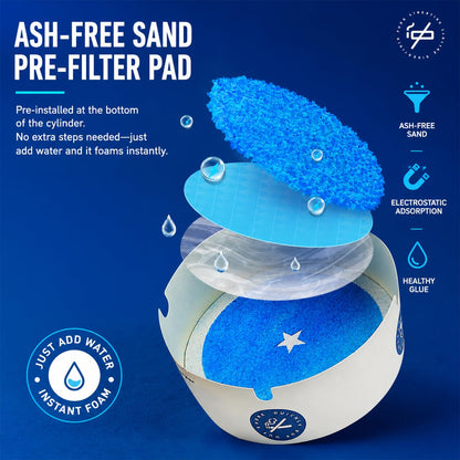 Custom Logo Disposable Ashtray 100 Pack– Odor-Absorbing, Mess-Free