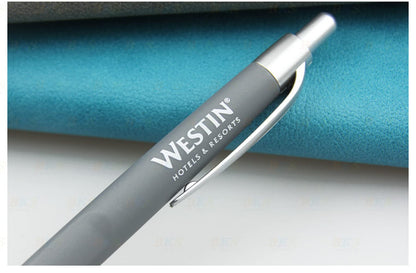 Customized Pens with Personalized Text - Pack of 100 Bulk Black Ink